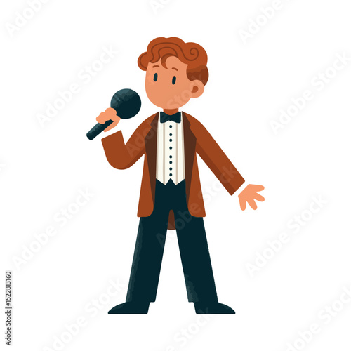
illustration design of a singer