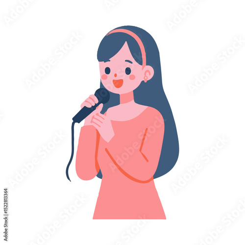 
illustration design of a singer
