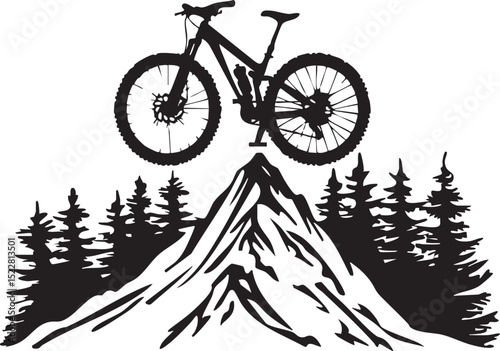 bicycle, bike, isolated, sport, wheel, cycle, cycling, transport, white, pedal, vector, black, illustration, vehicle, vintage, mountain, old, ride, race, silhouette, seat, frame, transportation, bikin