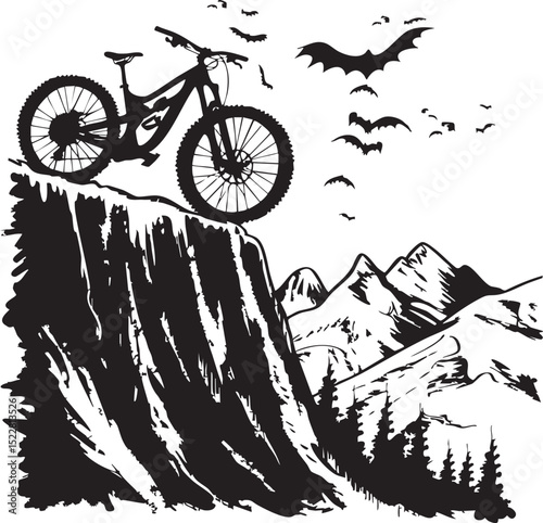 bicycle, bike, isolated, sport, wheel, cycle, cycling, transport, white, pedal, vector, black, illustration, vehicle, vintage, mountain, old, ride, race, silhouette, seat, frame, transportation, bikin
