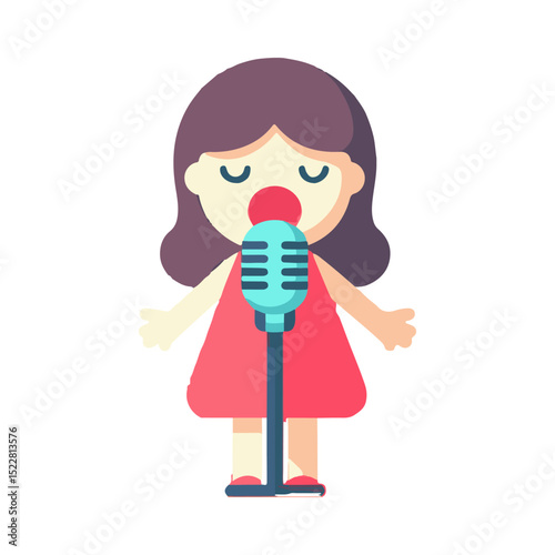 
illustration design of a singer