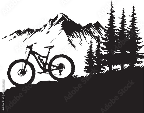bicycle, bike, isolated, sport, wheel, cycle, cycling, transport, white, pedal, vector, black, illustration, vehicle, vintage, mountain, old, ride, race, silhouette, seat, frame, transportation, bikin