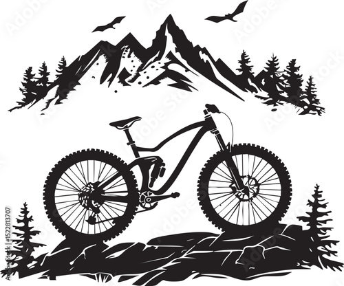 bicycle, bike, isolated, sport, wheel, cycle, cycling, transport, white, pedal, vector, black, illustration, vehicle, vintage, mountain, old, ride, race, silhouette, seat, frame, transportation, bikin