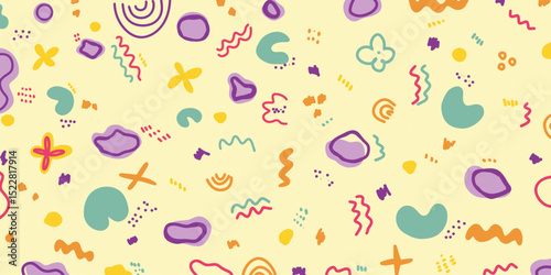 Vector seamless abstract colorful pattern