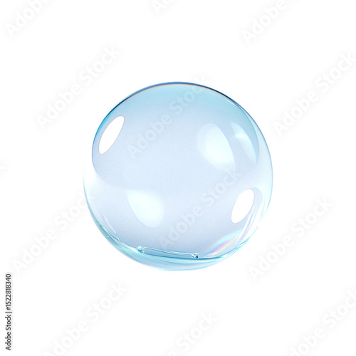 blue glass sphere