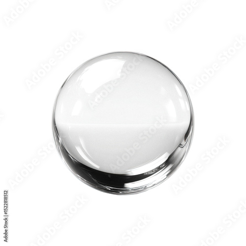 crystal ball isolated on white
