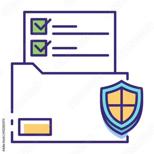 This Data Protection icon is suitable for Network Security, Digital Security, etc