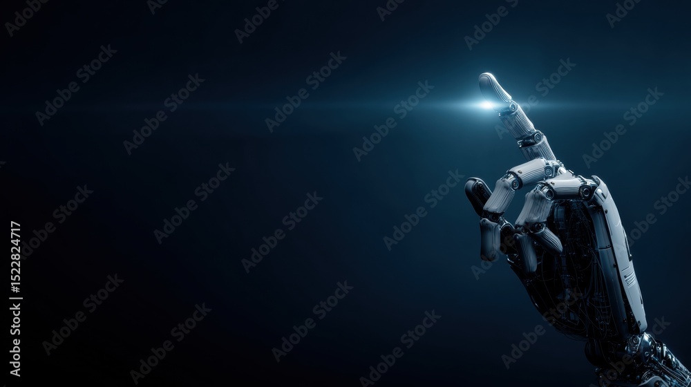 Innovative Robotic Hand with Precision Lighting Innovative Robotic Hand with Precision Lighting