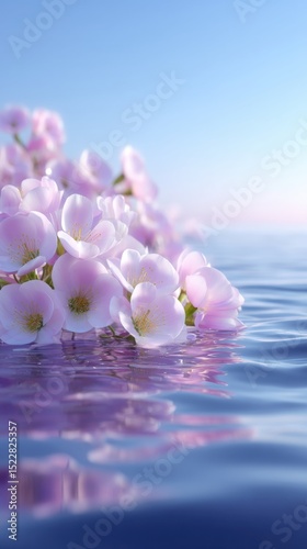 Beautiful Flowers Blooming by the Water