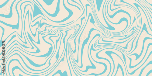 An abstract image featuring wavy, flowing shapes in blue and cream tones, evoking a sense of movement and calmness. This illustration is ideal for backgrounds, modern art, and creative projects.