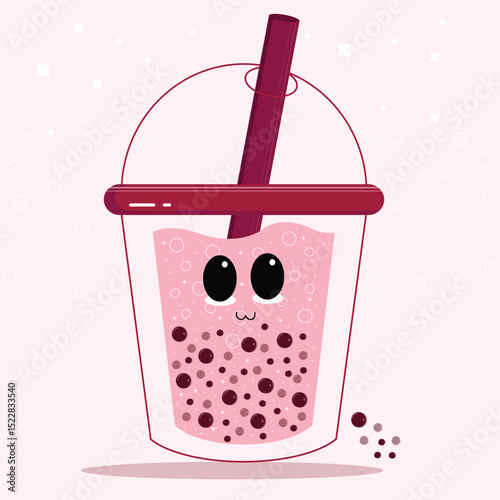 kawaii bubble milk tea 