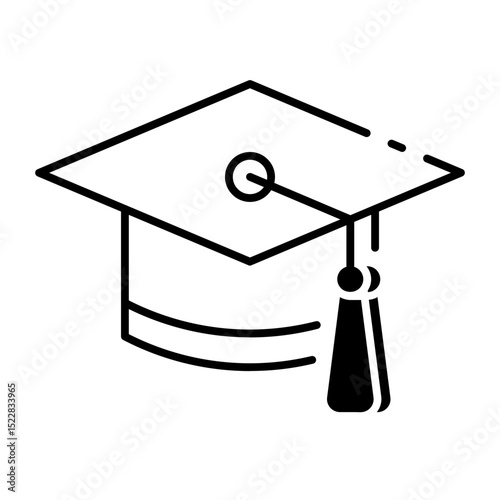 This Graduation Cap icon is suitable for Study Abroad, International student, Education, etc