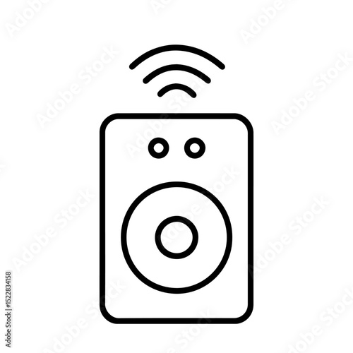 wireless speaker icon on white background vector
Vector line icon musical instruments
