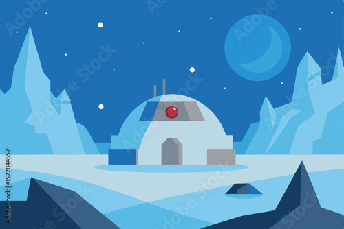  a hidden rebel base in a frozen wasteland 