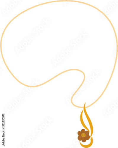 women's necklace Illustration