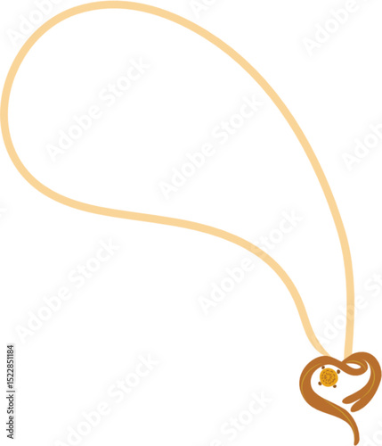 women's necklace Illustration