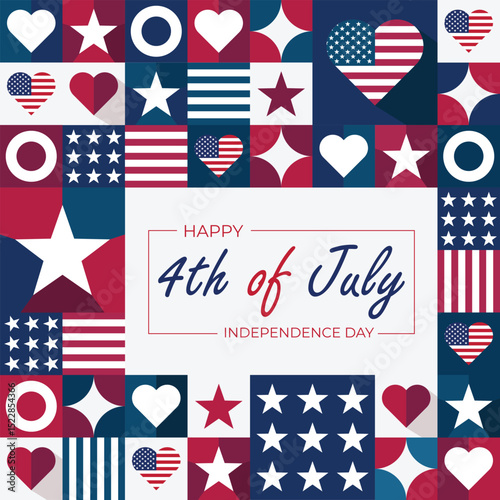 USA flag background, 4 th of july independence day	
