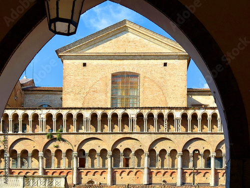 cattedrale di san giorgio di ferrara in italia photo