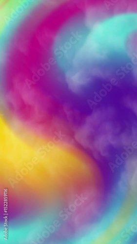 Blurred rainbow with colorful smoke, perfect for vibrant backgrounds in design projects, aesthetic visuals, music album covers, and social media posts.
