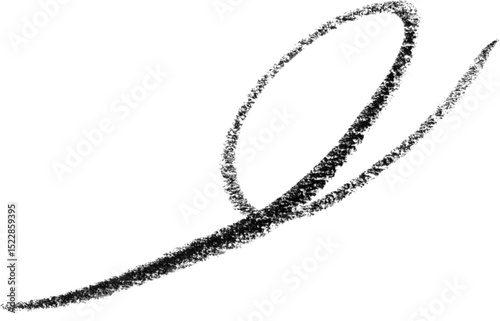 Hand drawn black crayon scribble texture on a white background, isolated artistic charcoal patch for grunge, abstract, and distressed design projects