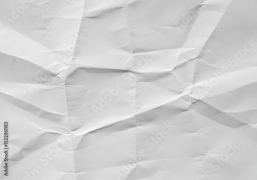 Crumpled white paper texture background