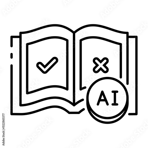 This Reinforcement Learning icon is suitable for Artificial Intelegence, Chatbot, etc