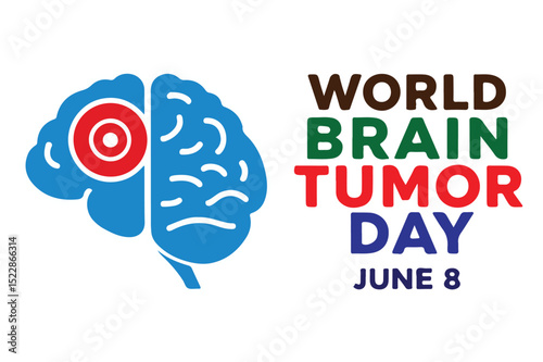 World Brain Tumor Day Flat Style Illustration