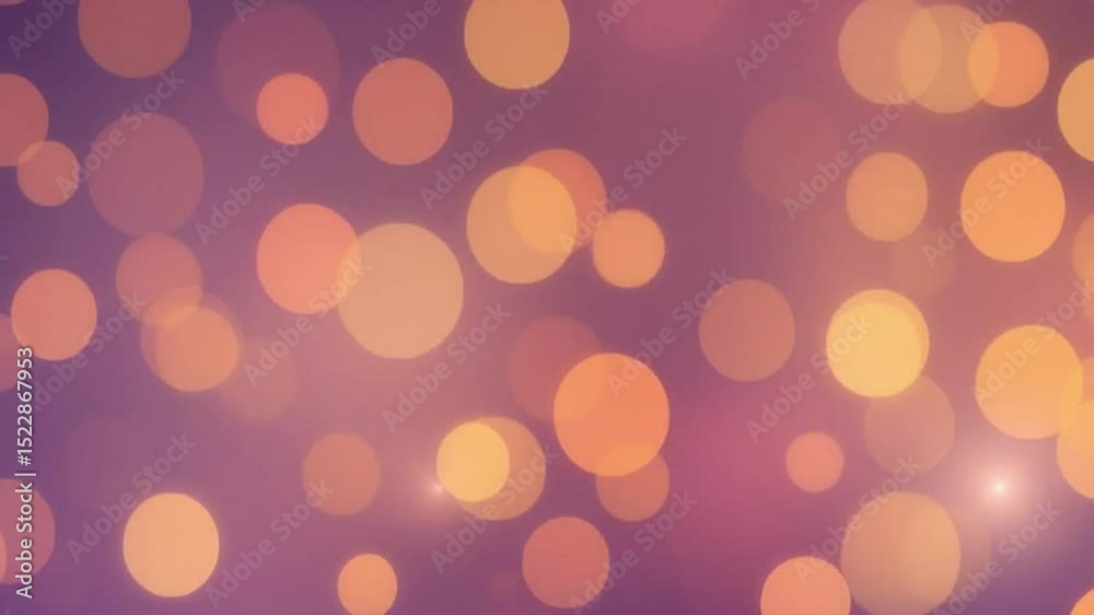 Abstract Bokeh Background Warm Hues and Soft Glowing Circles