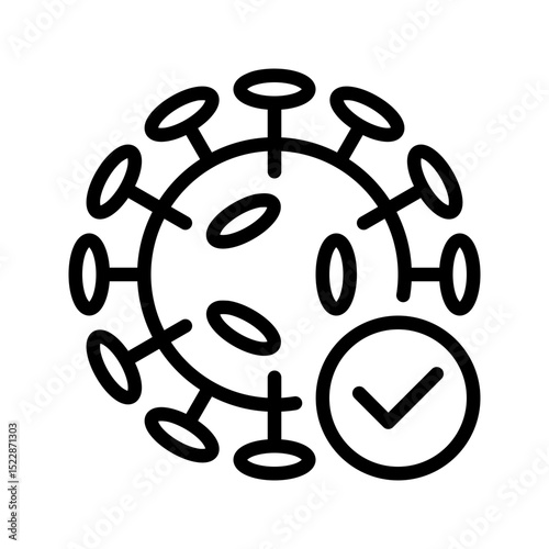 Health Icon Recovery from Illness. Represents overcoming disease, healing, or successful treatment.