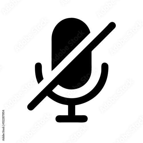 microphone turned off icon design