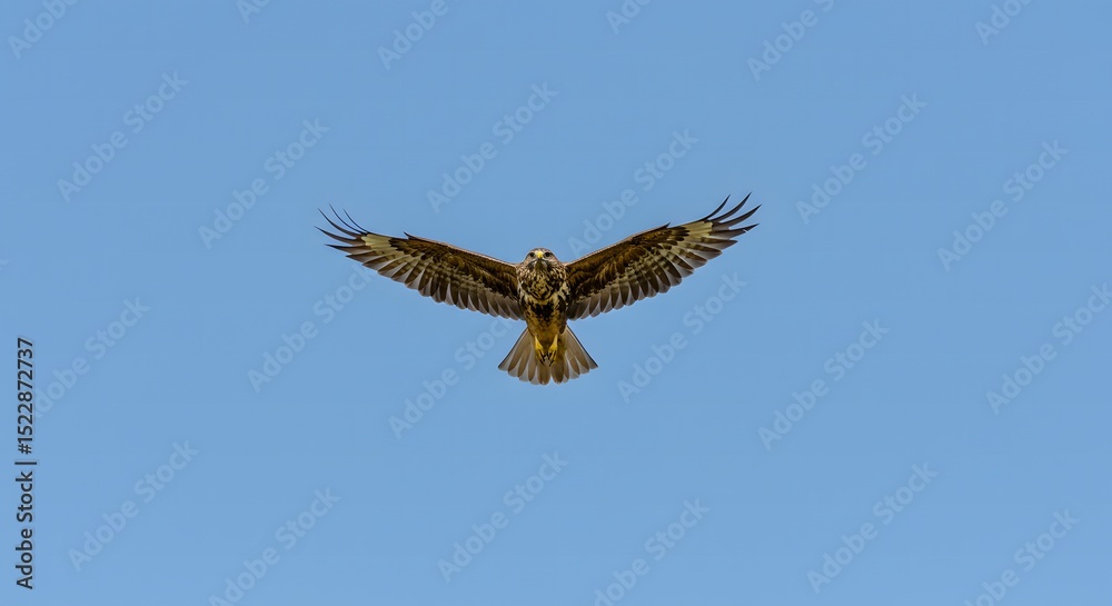 Fototapeta premium Flying Bird Against the Blue Sky