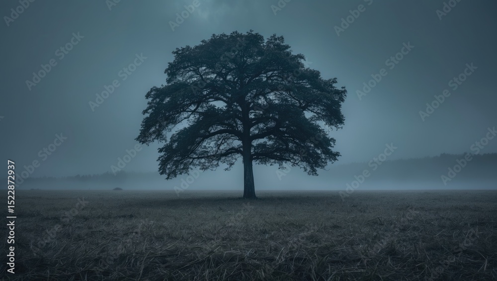 Obraz premium A single tree on field