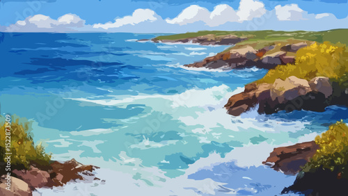 Coastline illustration