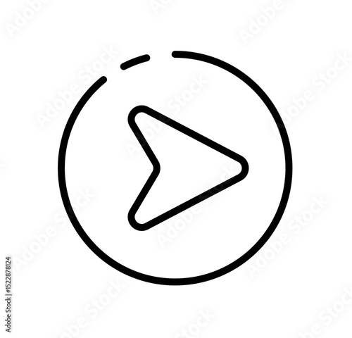 east direction arrow vector icon