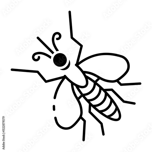 This Mosquito icon is suitable for Insect, Bug, Insect Control, etc