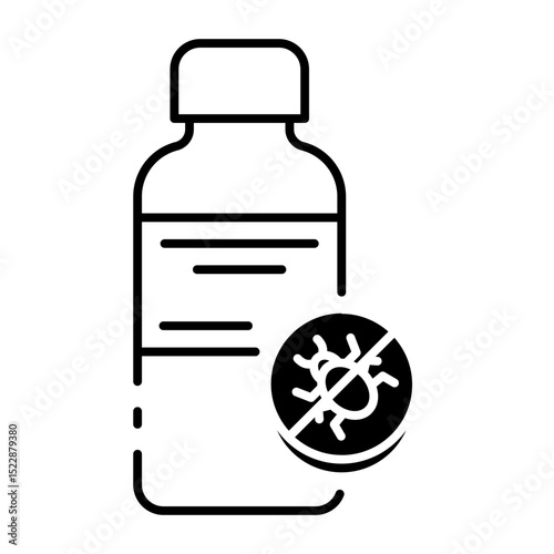 This Insecticide Bottle icon is suitable for Insect, Bug, Insect Control, etc