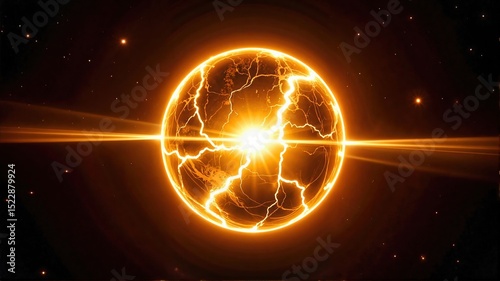 abstract background with glowing lights