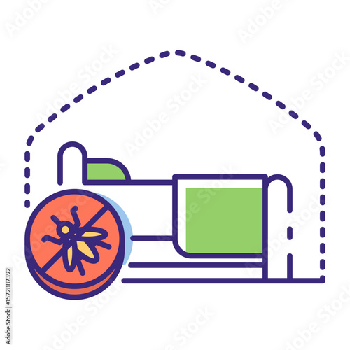 This Mosquito Net icon is suitable for Insect, Bug, Insect Control, etc