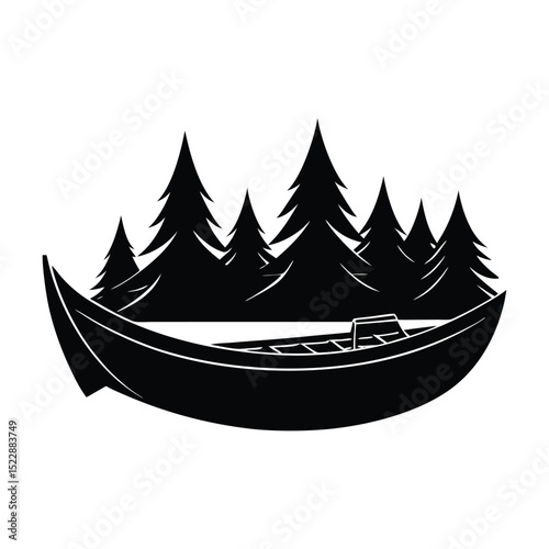 Canoe silhouette