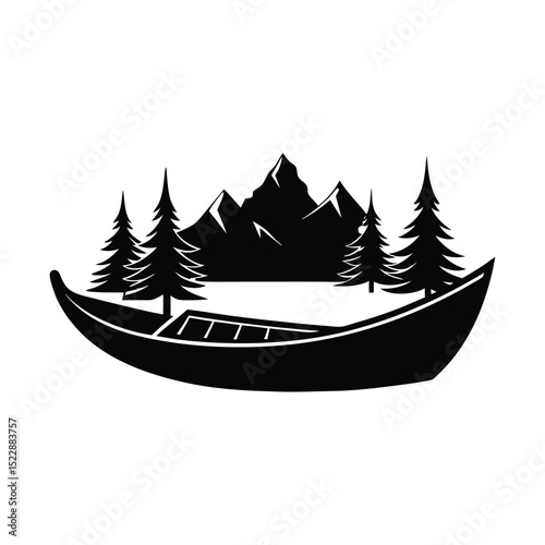 Canoe silhouette