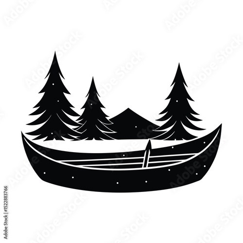 Canoe silhouette