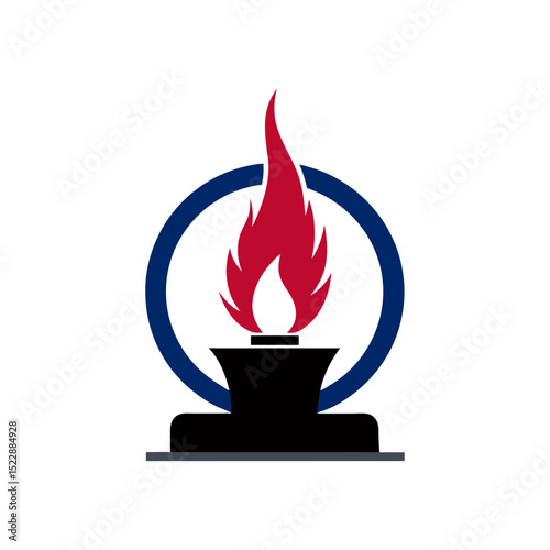 eternal flame symbolizing the memory vector art silhouette