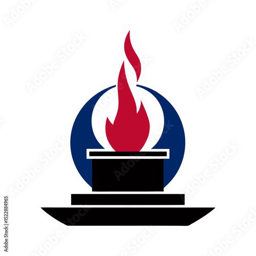eternal flame symbolizing the memory vector art silhouette