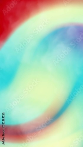 Blurry background of blue, yellow, and red colors with smoke effect suitable for abstract designs, presentations, websites, and social media graphics. Perfect for vibrant, eyecatching content.
