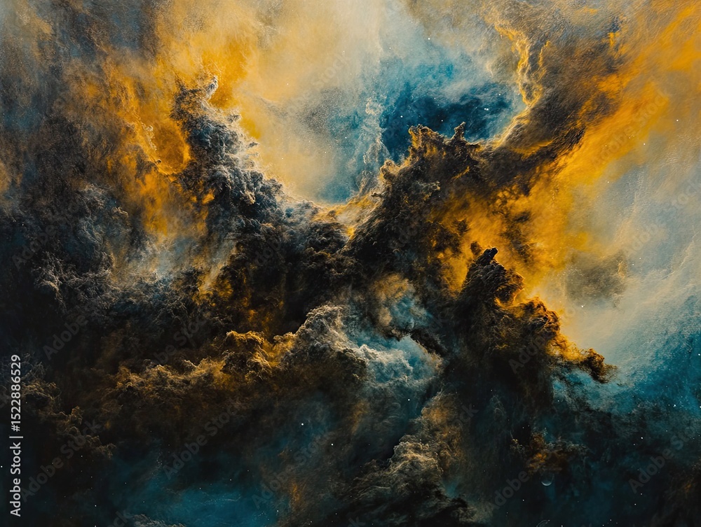Obraz premium Abstract Cosmic Nebula