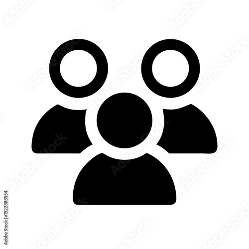 multiple users group profile icon design