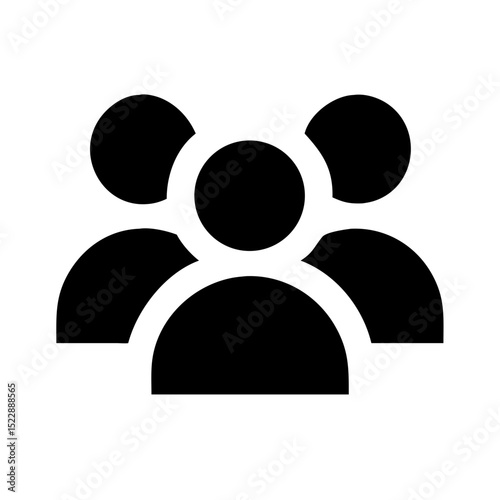 multiple users group profile icon design