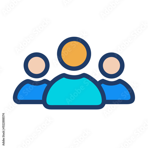 multiple users group profile icon design