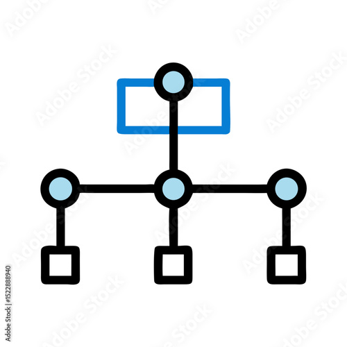 network connection diagram icon design