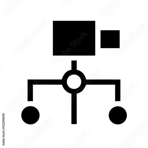 network connection diagram icon design